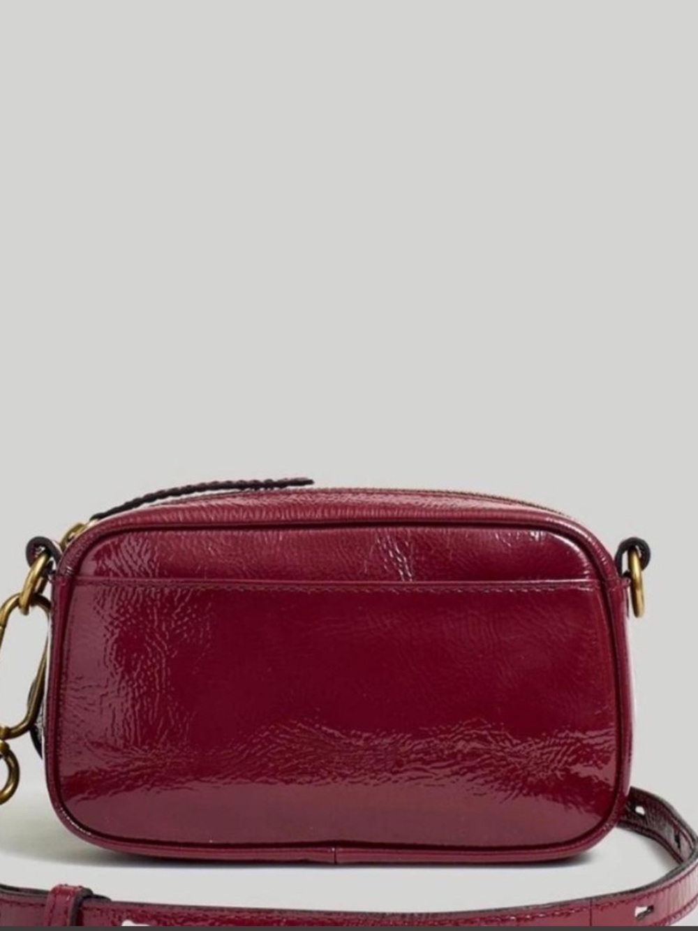 Madewell Mini Carabiner Purse in Burgundy